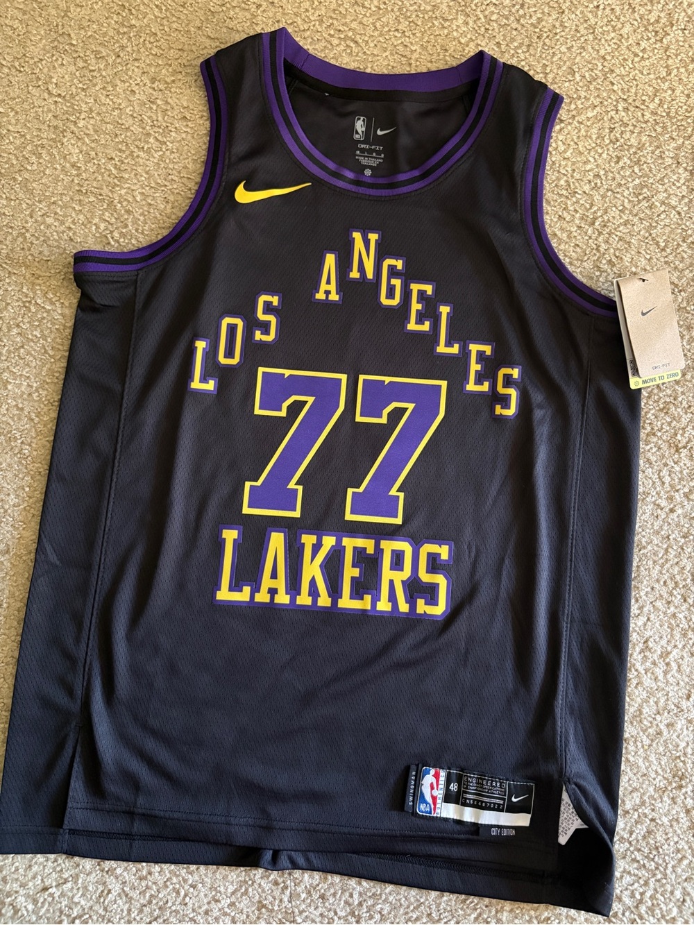 Los Angeles Lakers City Edition 77 Luka Doncic Jersey